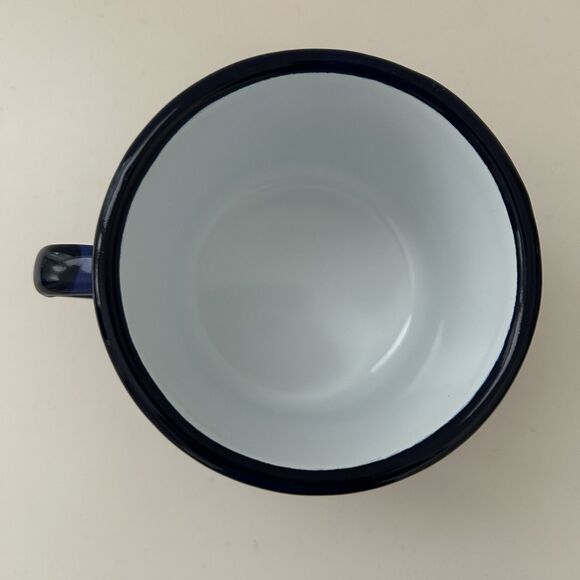 Smaltum Czech Enamelware Elephants Coffee Mug Cup Blue Colorful Prague - Picture 5 of 5